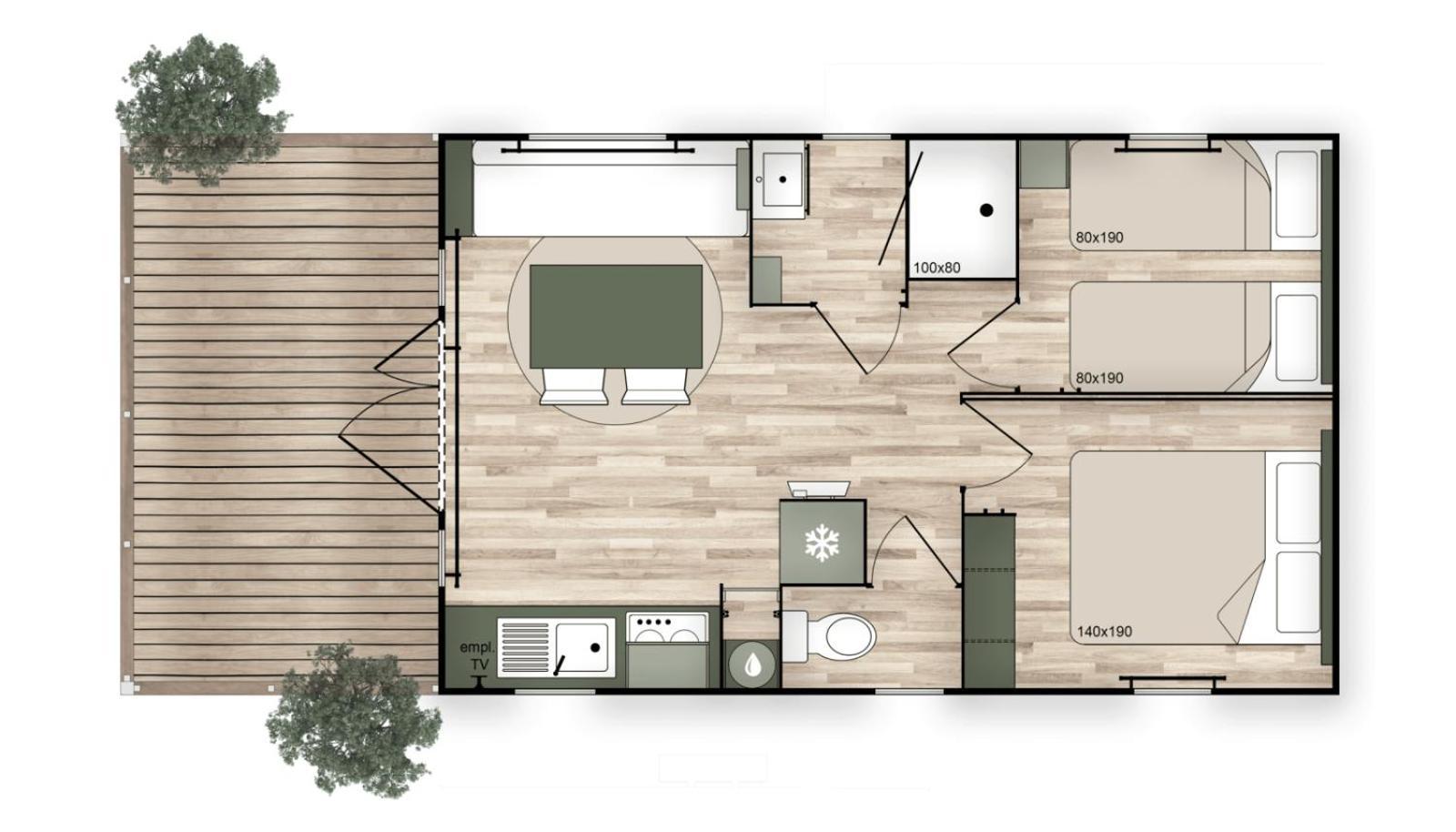 לה פרדה Eco-Lodge Lou Pantai מראה חיצוני תמונה